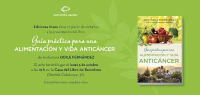 Próximos eventos Mis Recetas Anticáncer: GRANADA, MADRID, TENERIFE Y BARCELONA
