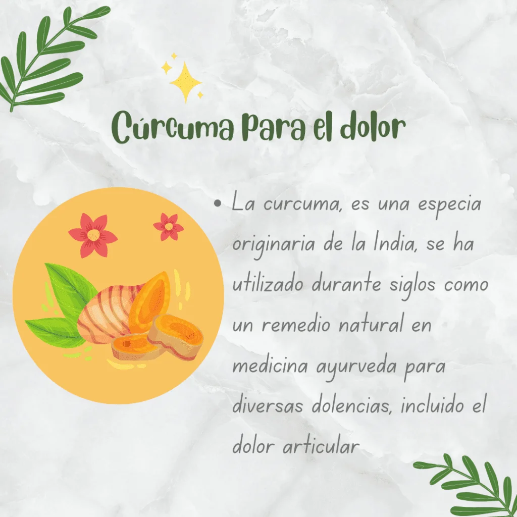 cúrcuma para el dolor