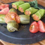 Alcachofas al vapor en salsa de tomate