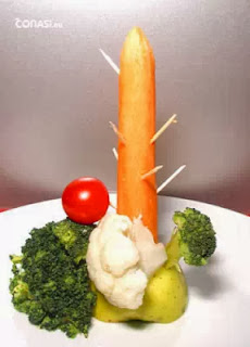 Árbol de Navidad con verduras