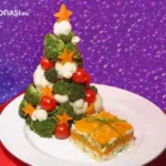 Árbol de Navidad con verduras