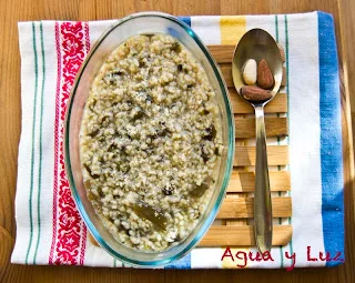 ARROZ INTEGRAL CON ALGA WAKAME del Blog Agua y Luz