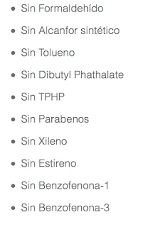 Comparativa de esmaltes según las fórmulas libres de tóxicos, de 3-free a 10-free