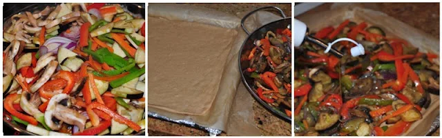 Coca de verduras con masa integral de espelta del Blog Olor a Jazmín