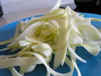 Tallarines de Calabacín y Pesto Rojo