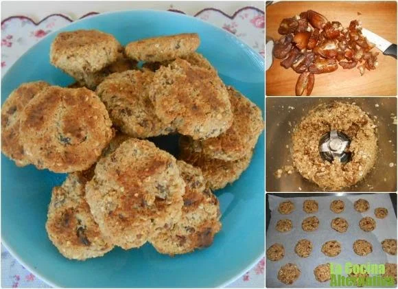 Cookies de avena con 5 ingredientes (sin azúcar, sin harina y veganas) de La Cocina Alternativa