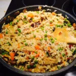 Curry de verduras con arroz basmati