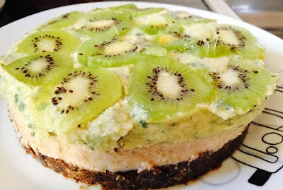 Tarta raw de kiwi y limón