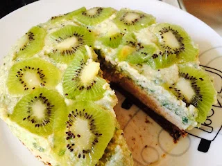 Tarta raw de kiwi y limón