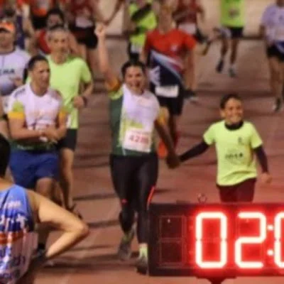 Dra. Odile Fernández en su primera media maratón en Granada