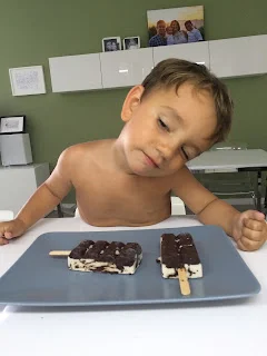 Helado de coco y almendra tipo Magnum
