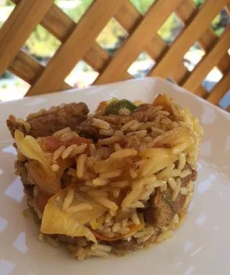 Arroz basmati con tempeh al estilio Tai