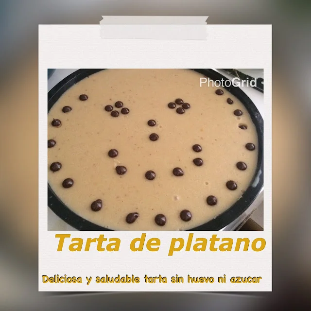 Tarta de Plátano (sin huevo, sin azúcar y sin harina). Vegana y sólo 5 ingredientes!!