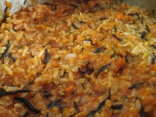 Arroz Integral con Hiziki y Salsa de Tomate