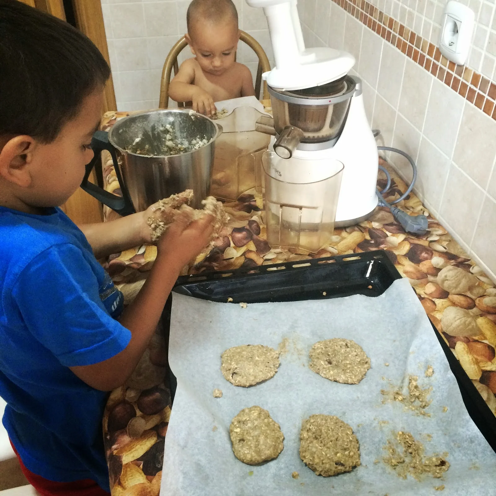 Galletas de manzana, pera y especias