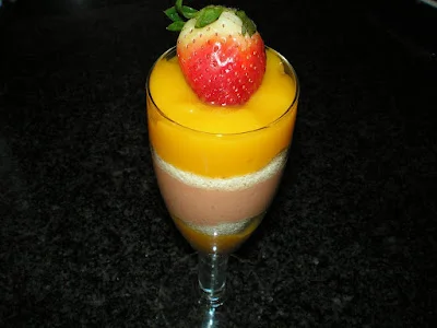Copa de crema de frutas de Begosalud