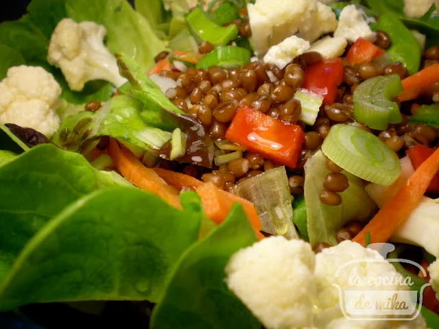 ENSALADA CON TRIGO del blog la cocina de Mika