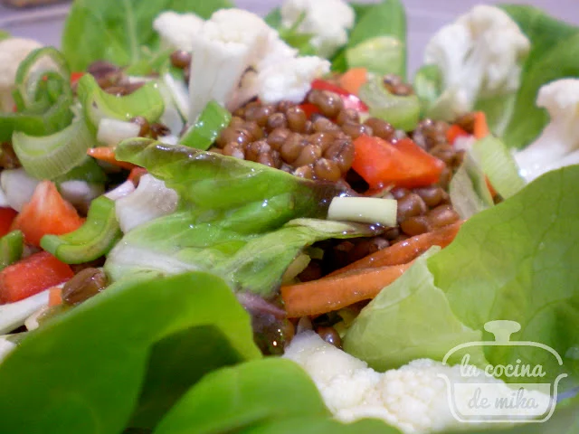 ENSALADA CON TRIGO del blog la cocina de Mika