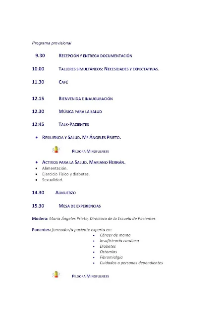 III Congreso Escuela de Pacientes. 16 Diciembre, Granada.