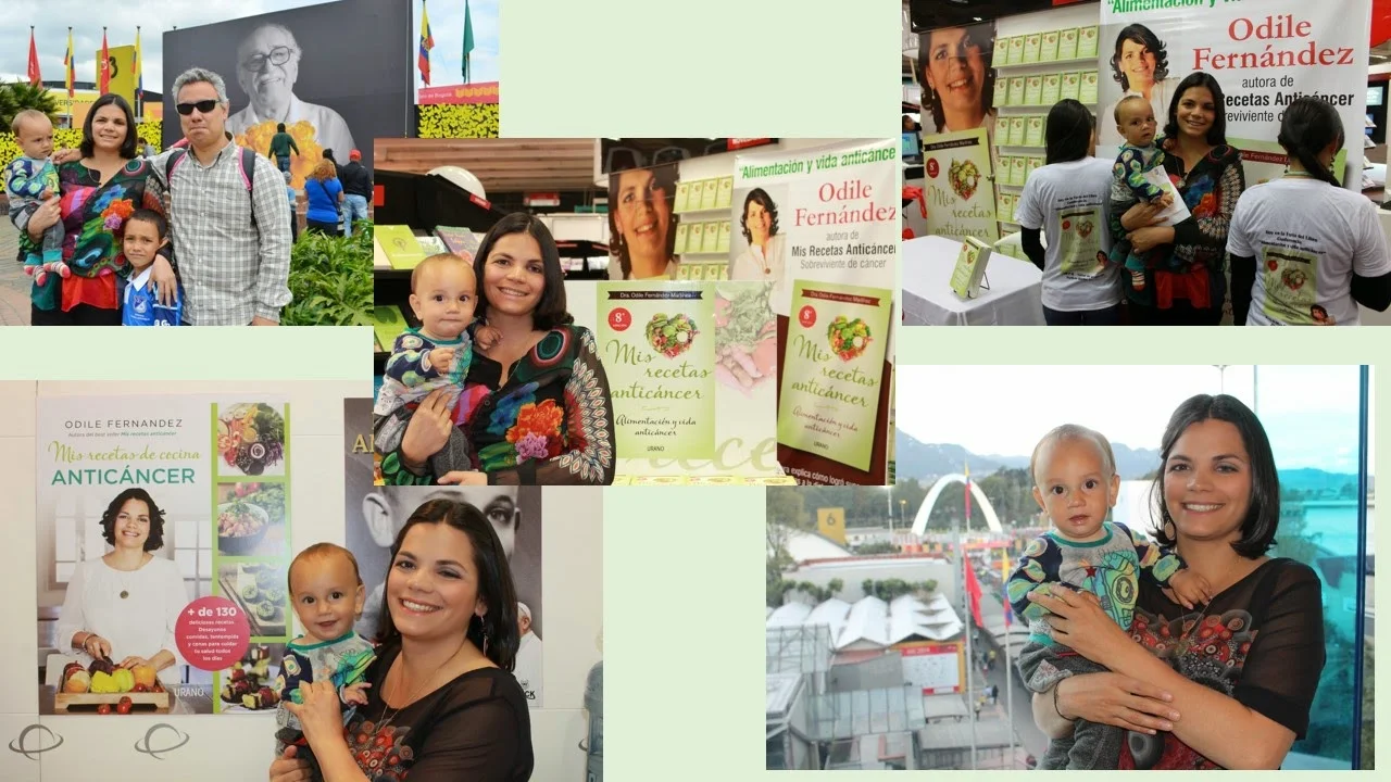 MIS RECETAS ANTICANCER, FILBO, COLOMBIA, ODILE FERNANDEZ FILBO 2014