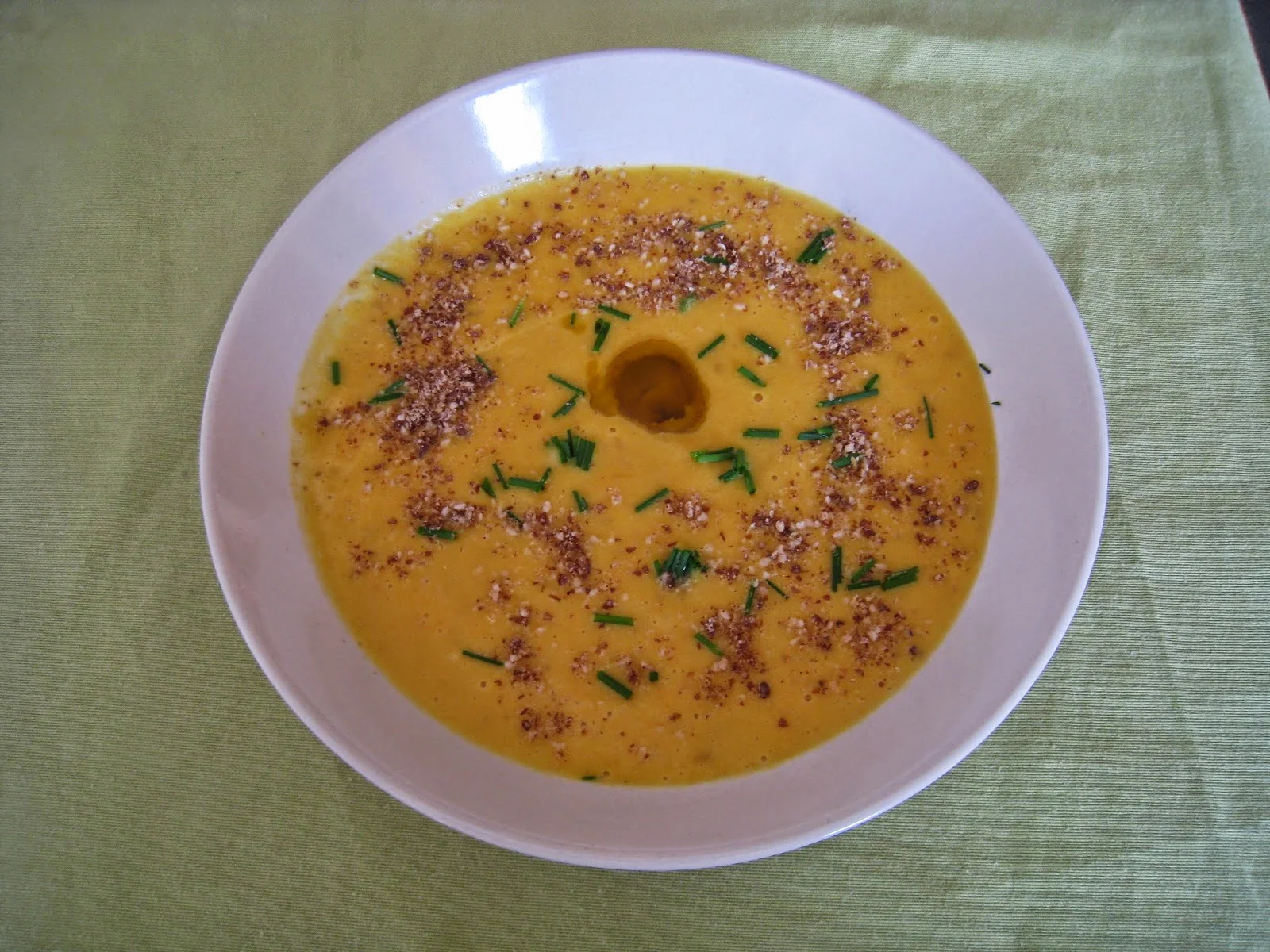 Crema de mijo y calabaza con cúrcuma por Inés Martínez