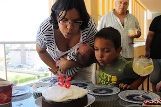 Tarta de manzana para cumpleaños