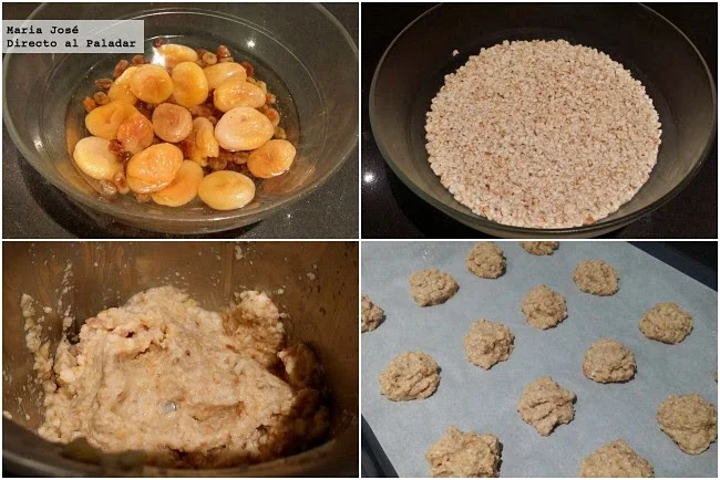 Galletas de avena y manzana sin huevo, azúcar y lácteos