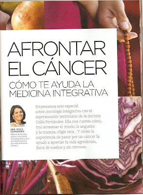 Afrontar el cáncer. Cómo te ayuda la medicina integrativa. Revista Mente Sana. Febrero 2016