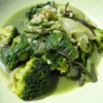 Arroz verde y Mar