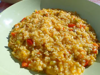 Arroz integral con aceitunas