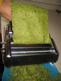Tallarines Frescos Verdes sin Gluten.