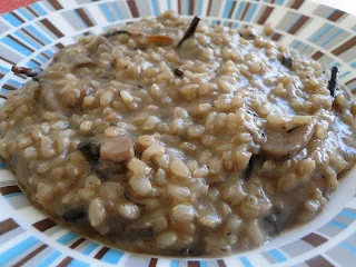 Risotto con Setas y Alga Hiziki