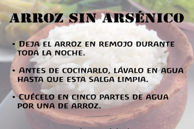 Arroz, cuidado con el arsénico. Puede afectar a tu salud y en especial a la de los niños