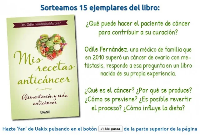 ¡Sorteo de 15 ejemplares de Mis Recetas Anticancer!