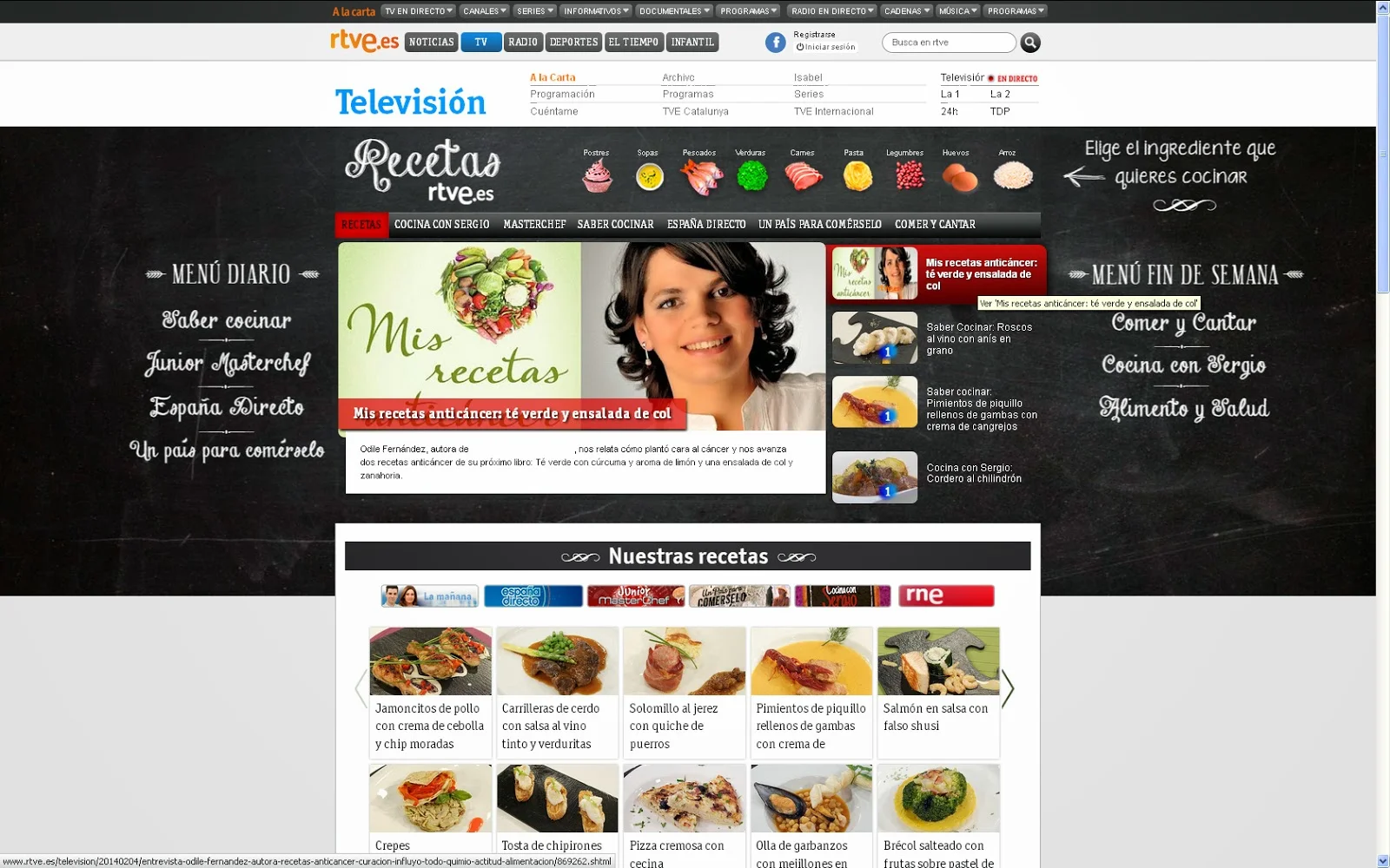 MIS RECETAS ANTICANCER, ODILE FERNANDEZ