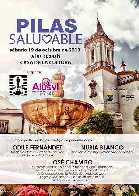 19 Octubre. Conferencia Alimentación y Cáncer en Pilas (Sevilla)
