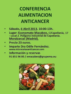Alimentación Anticáncer en Moralzarzal (Madrid)