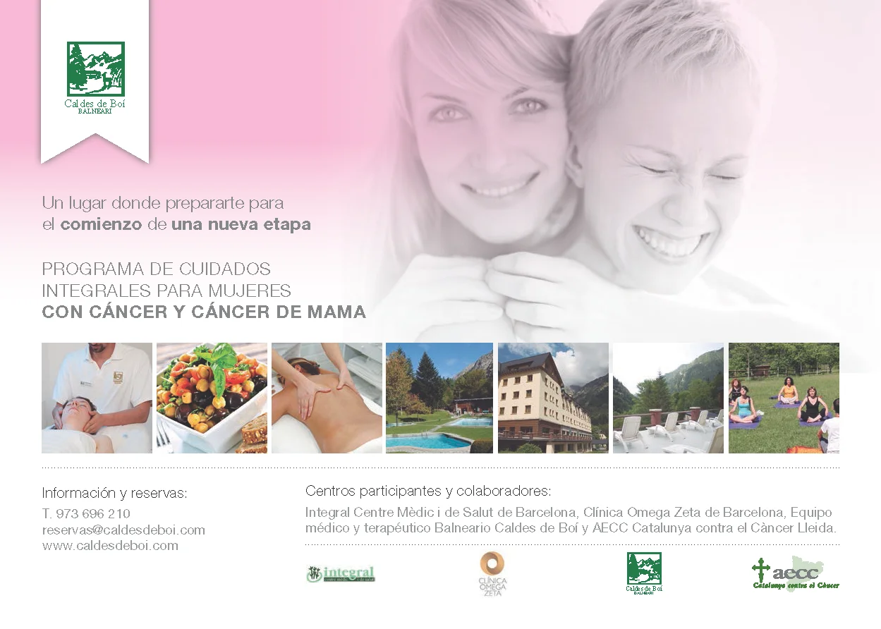Programa de oncología integrativa para mujeres con cáncer (sorteo)