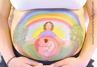 Presumiendo de embarazo. Belly Painting