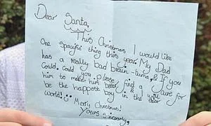 Querido Santa Claus: cura a mi padre del cáncer por favor