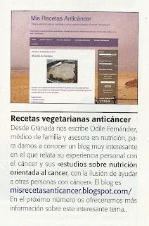 Salimos en "Cocina Vegetariana"