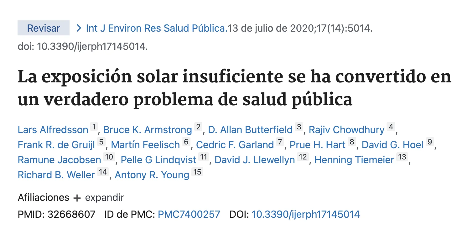 Falta de sol — el enemigo silencioso · Dra. Odile Fernández