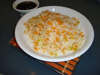 Arroz al vapor con hortalizas y soja germinada por Julia Palma