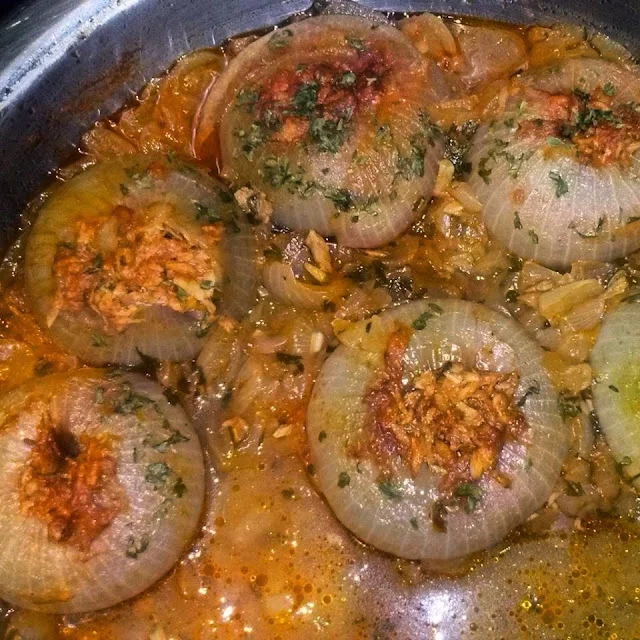 CEBOLLAS RELLENAS por Bibiana Diez