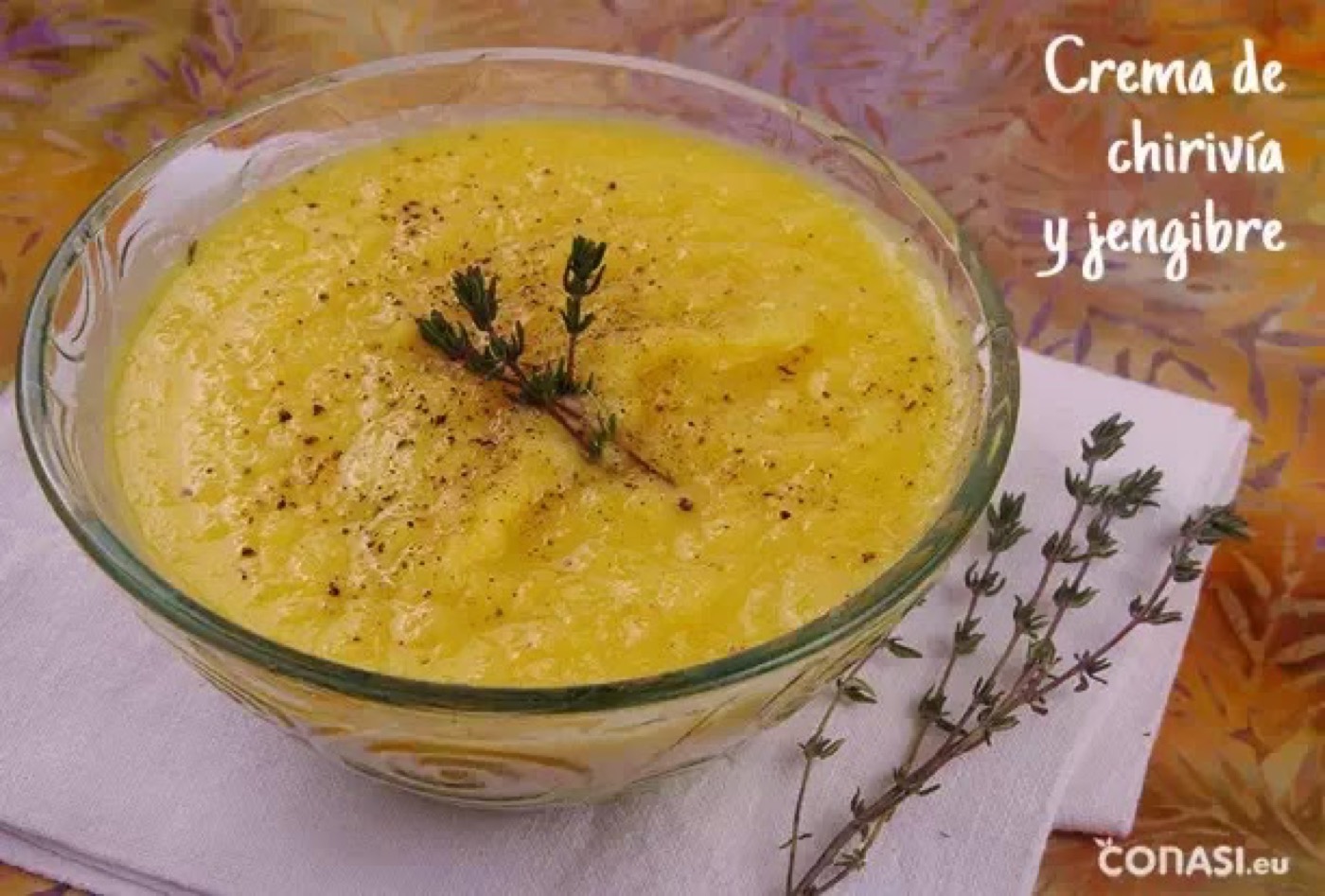 CREMA DE CHIRIVÍA CON JENGIBRE