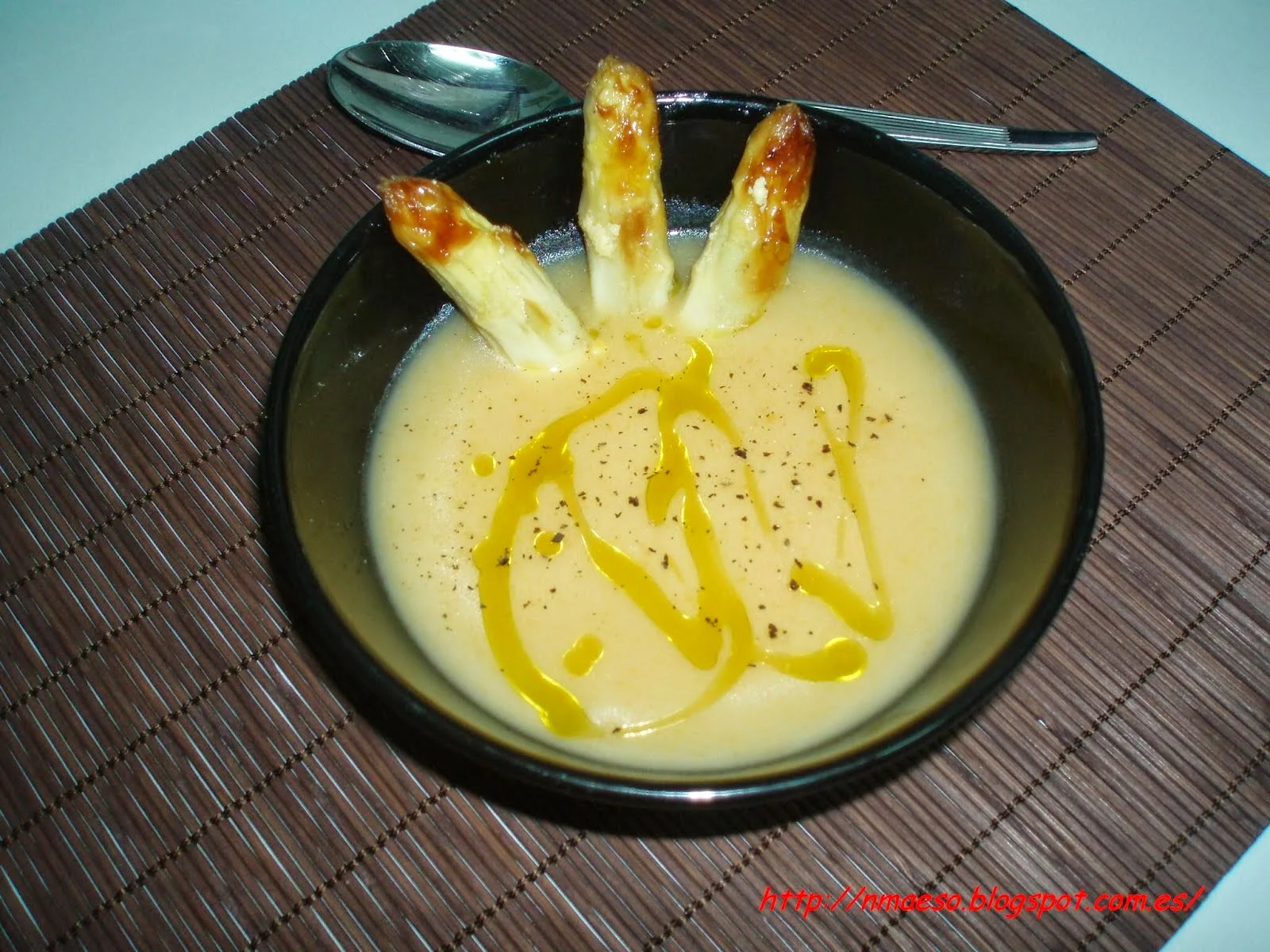 Crema de Espárragos del blog Nerearte en la cocina