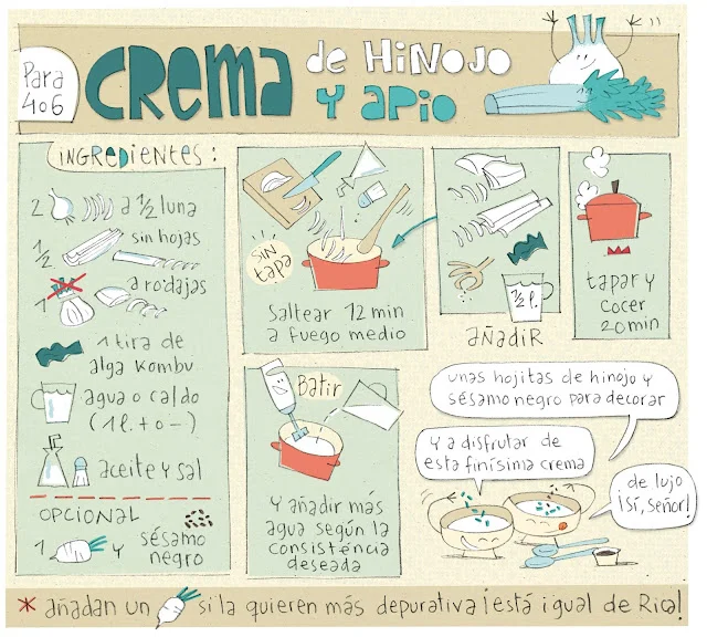 CREMA DE HINOJO Y APIO del blog platillos volantes
