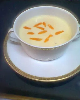 Crema de Puerros al aroma de Naranja del blog Entre Fogones
