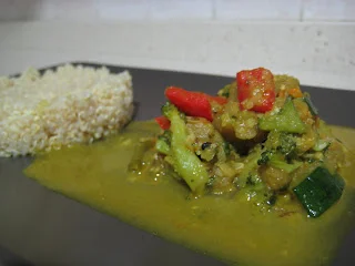 Curry vegetal con Quinoa. Thermomix