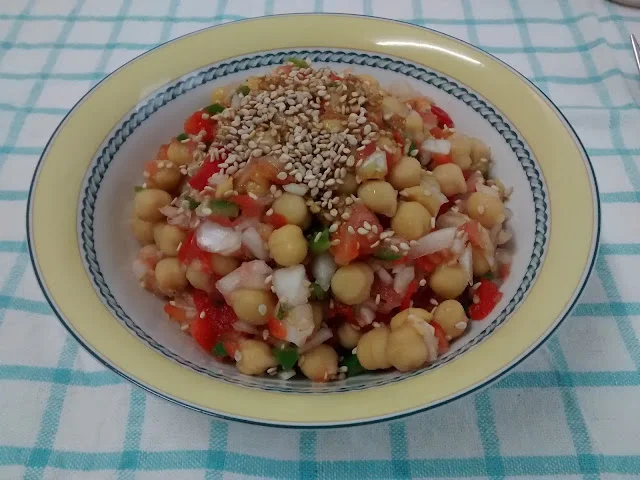Ensalada de garbanzos por Yaiza